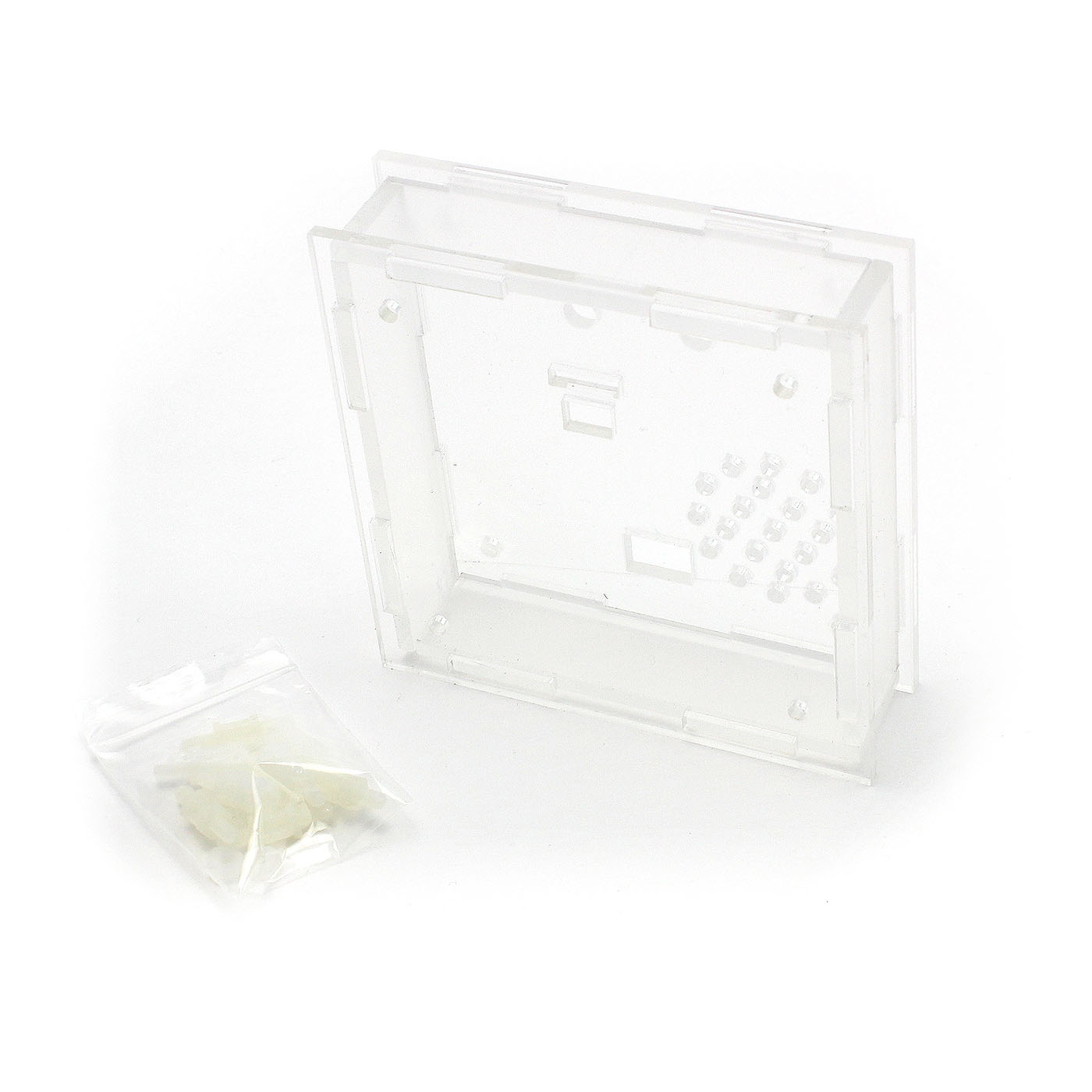 Boîtier DS1302 horloge LED rotative (transparent)