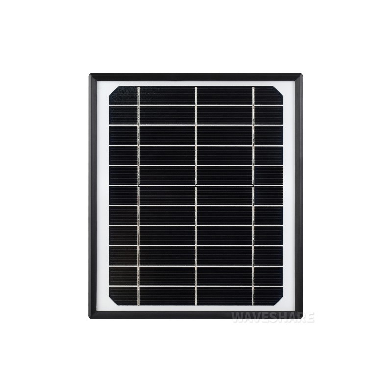 Panneau solaire Waveshare en silicium monocristallin 5,5V 6W étanche avec support