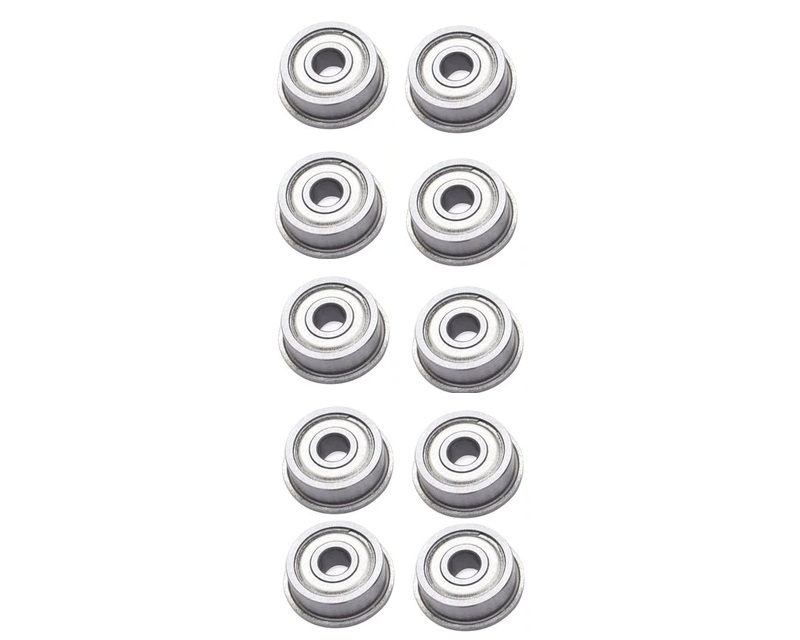 10x Roulement à billes à collerette F606ZZ