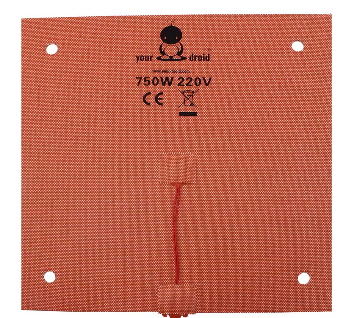 yourDroid Professional Tapis chauffant / Plateau chauffant 220V 750W 310x310mm pour CR-10 – Image 3