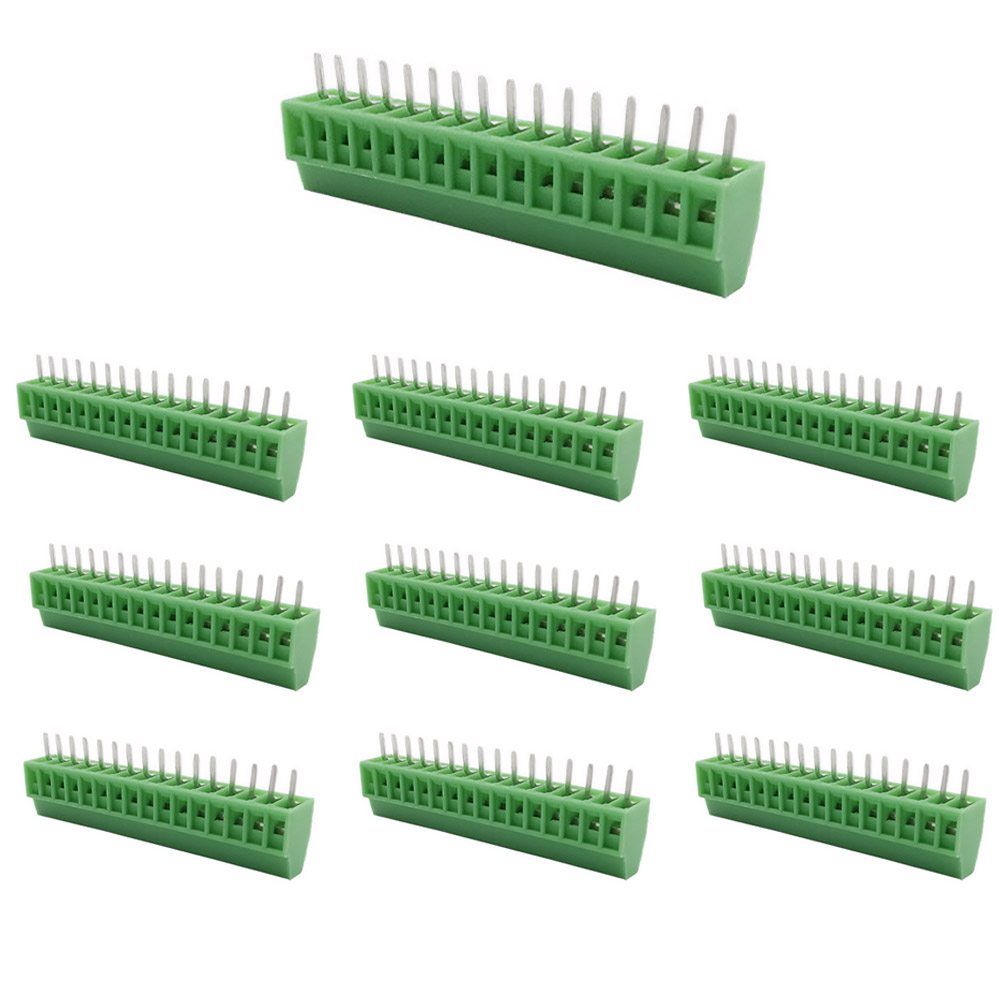10x bornes à vis 16 broches 2,54 mm 150V 6A pour câbles 26-18 AWG