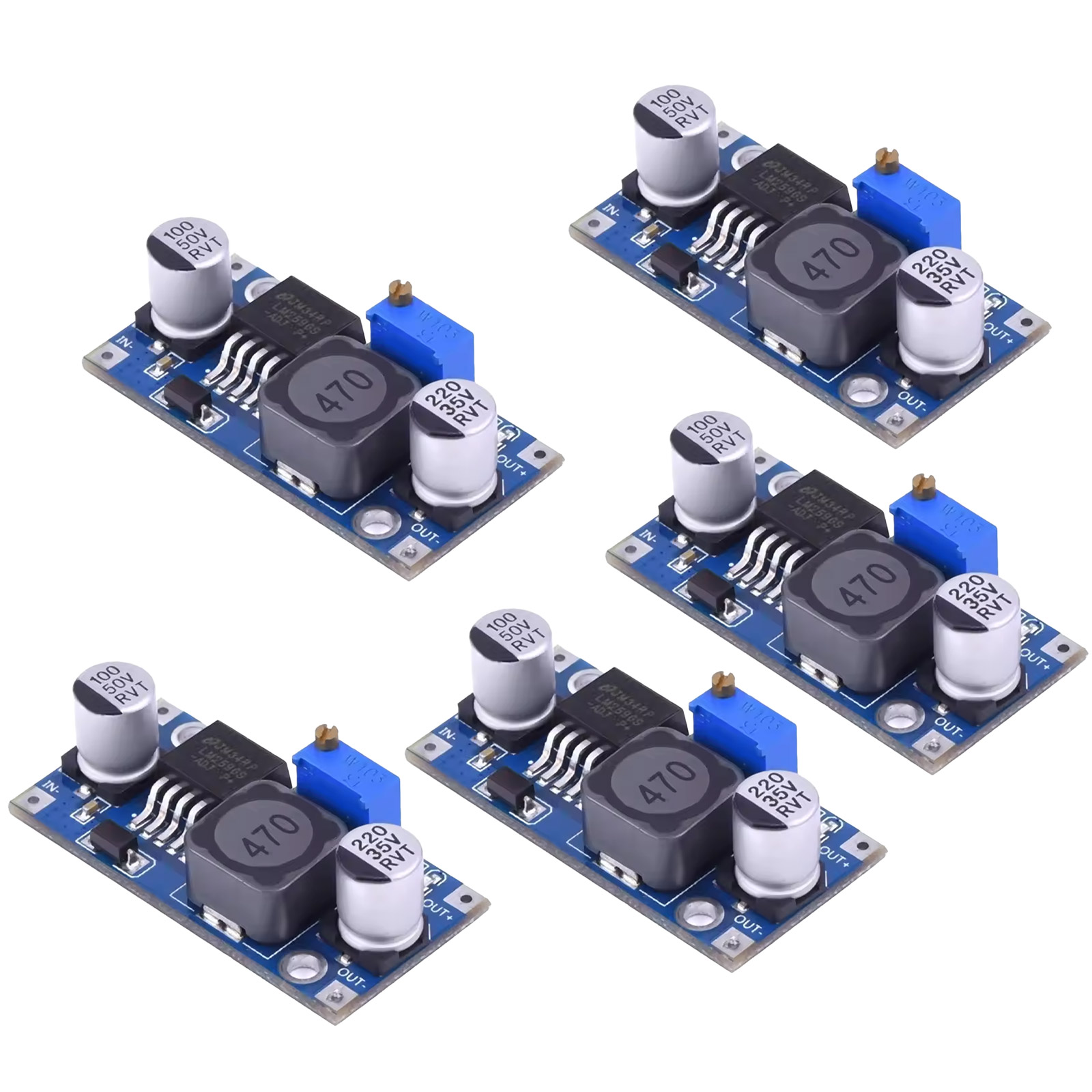 5x convertisseur de tension LM2596S DC-DC régulateur abaisseur