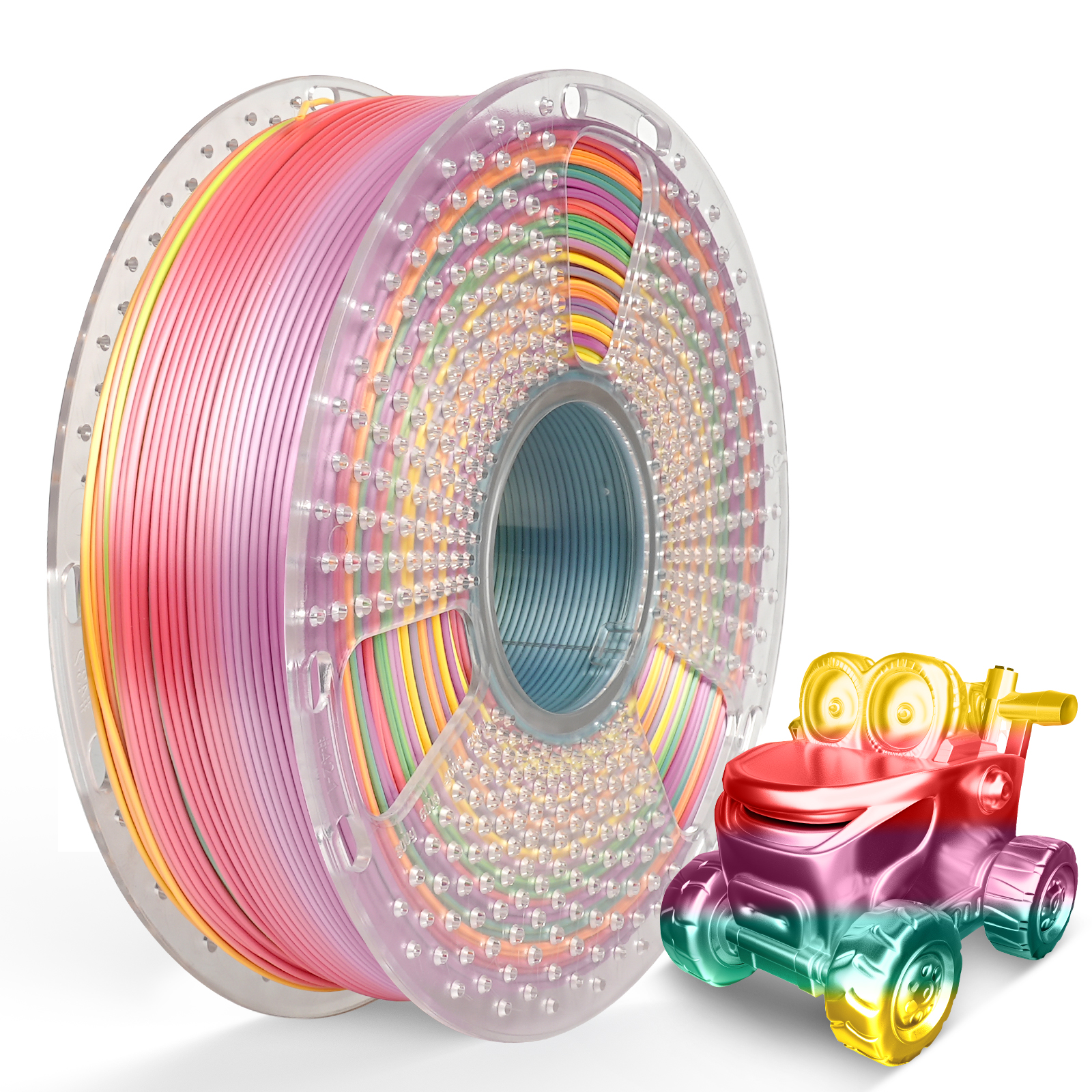 Filament Sunlu Silk PLA+ Rainbow "01" 1,75 mm 1 kg – Image 2