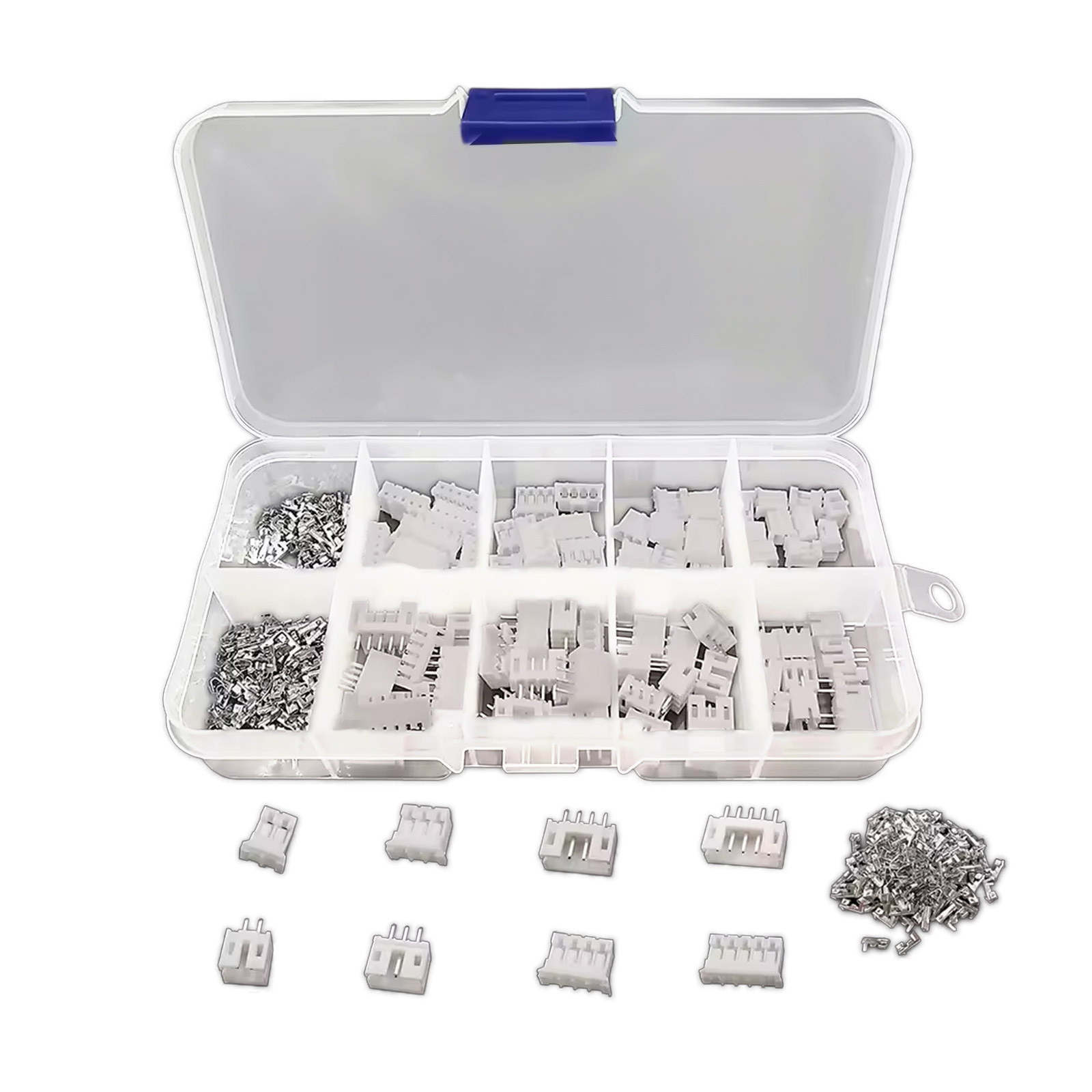 Kit de boîtiers à sertir PH 2.0 230 pièces avec connecteurs et contacts