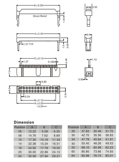 10 pièces connecteur IDC femelle 16 broches 2x8P 2,54 mm – Image 3
