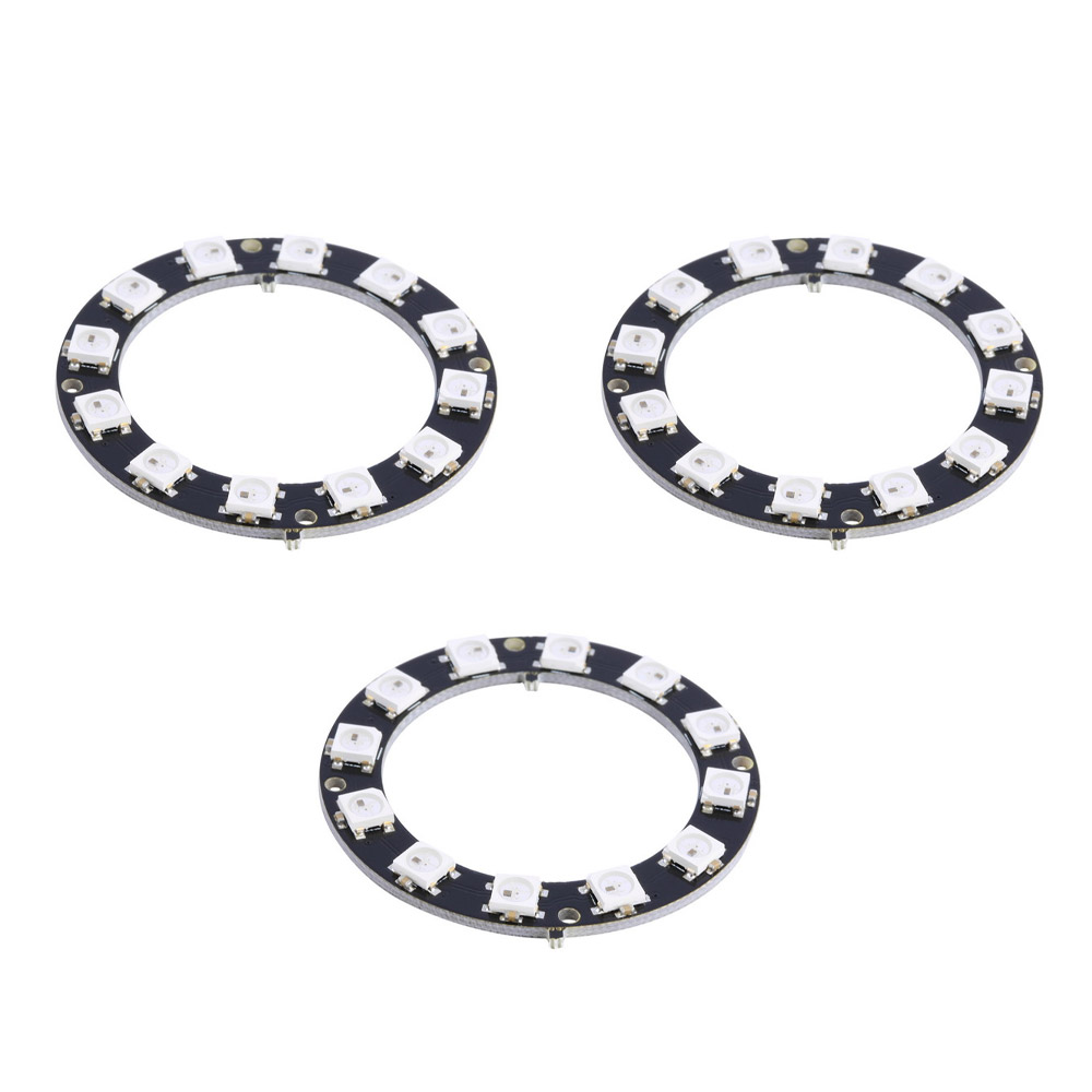 3x anneau LED RGB 12 bits WS2812 5V similaire Neopixel