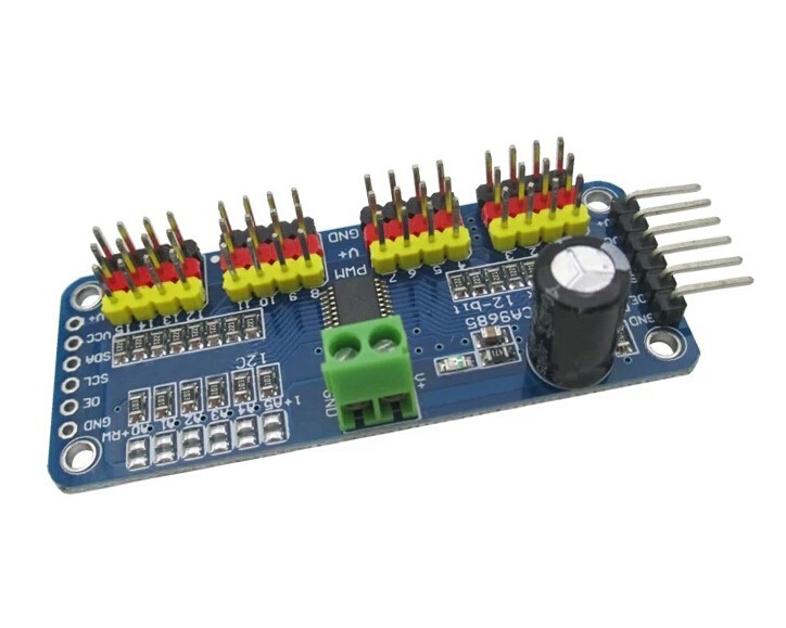 Pilote PWM/servomoteur 16 canaux pour Arduino Raspberry Pi