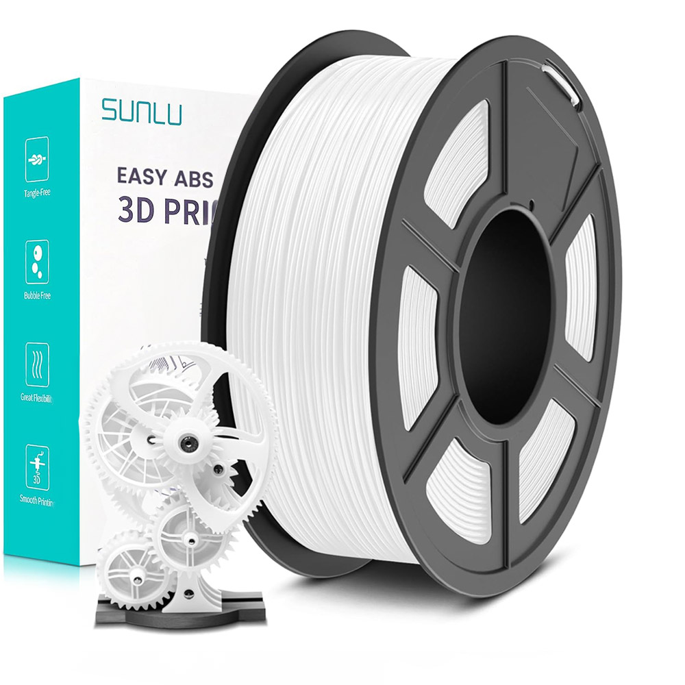 Sunlu Easy ABS Filament Blanc 1.75mm 1kg