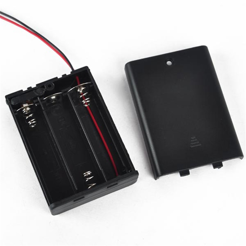 Support de piles pour 3x piles AA 4,5V avec interrupteur marche/arrêt
