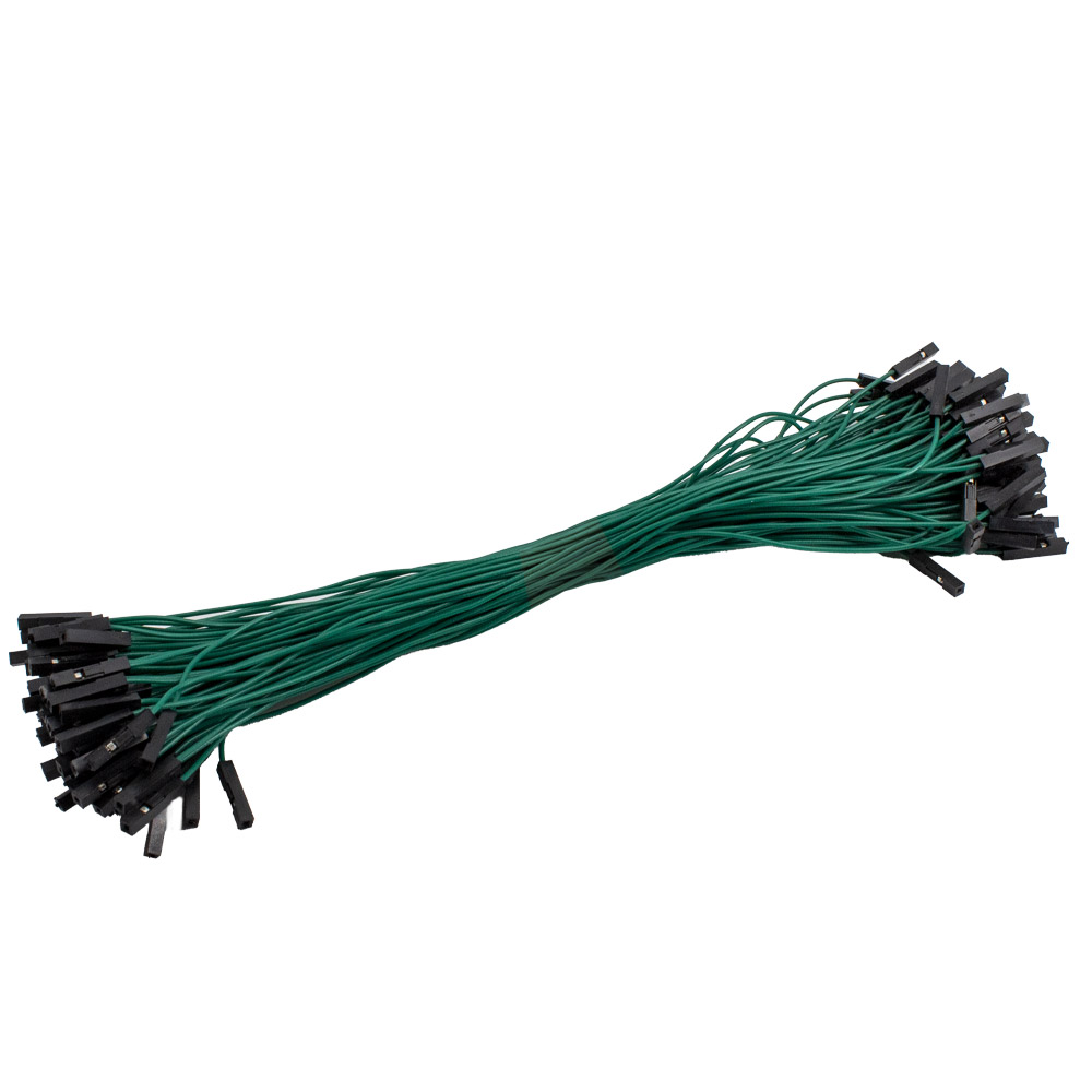 100 câbles Dupont / Jumper 20 cm femelle-femelle couleur aléatoire