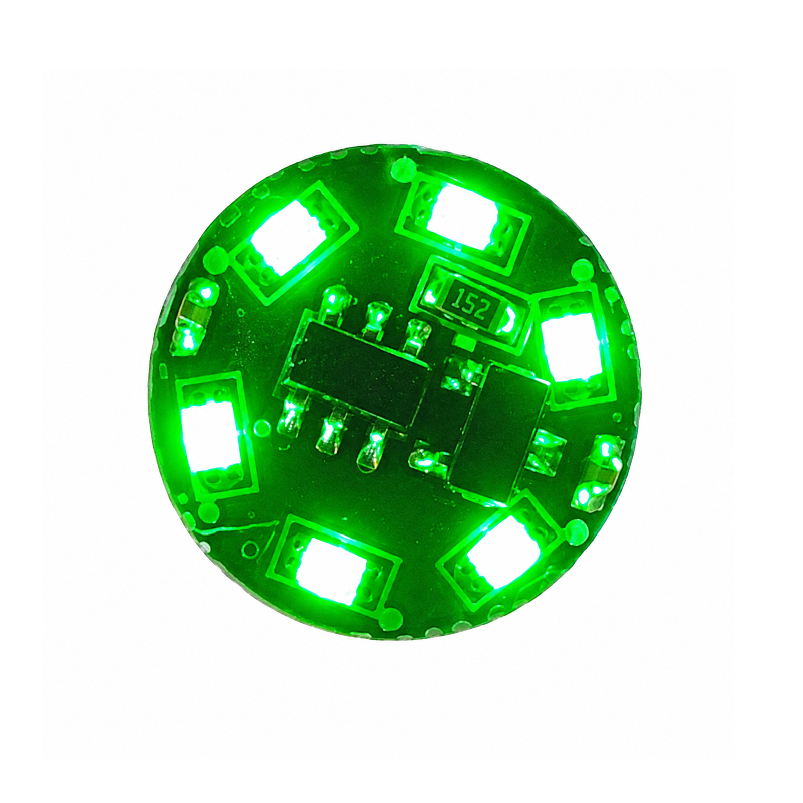 Module LED mini magnétique Vert, 8 modes sans fil CR927