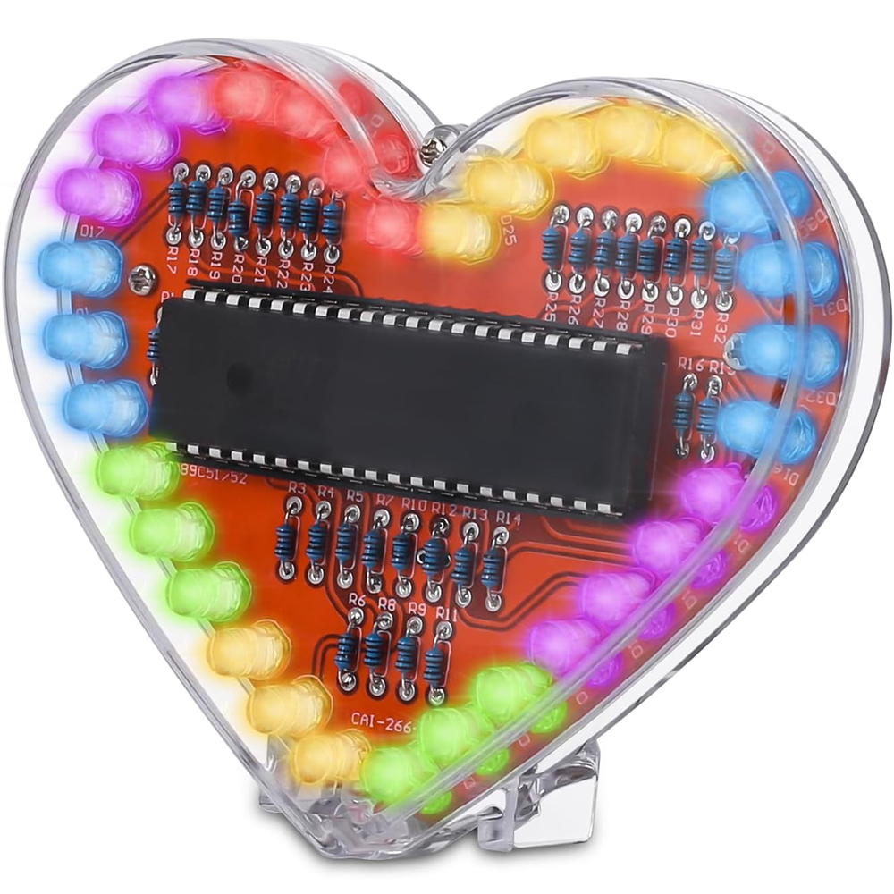 Kit Cœur LED multicolore avec boîtier