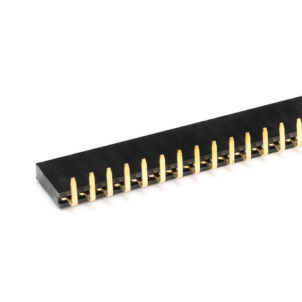 10x barrette femelle 40 broches 2,54 mm coudée – Image 3