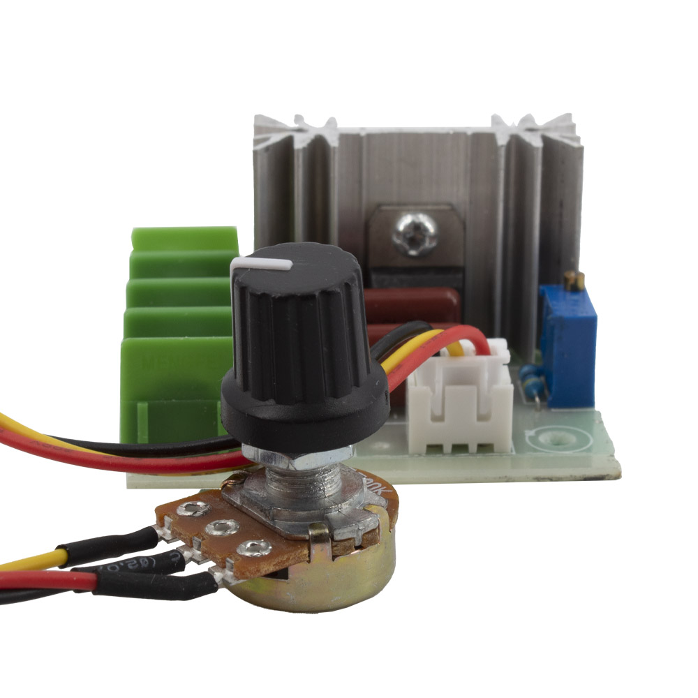 Régulateur de vitesse PWM 2000W, 50-220V/AC, 25A avec câble – Image 3