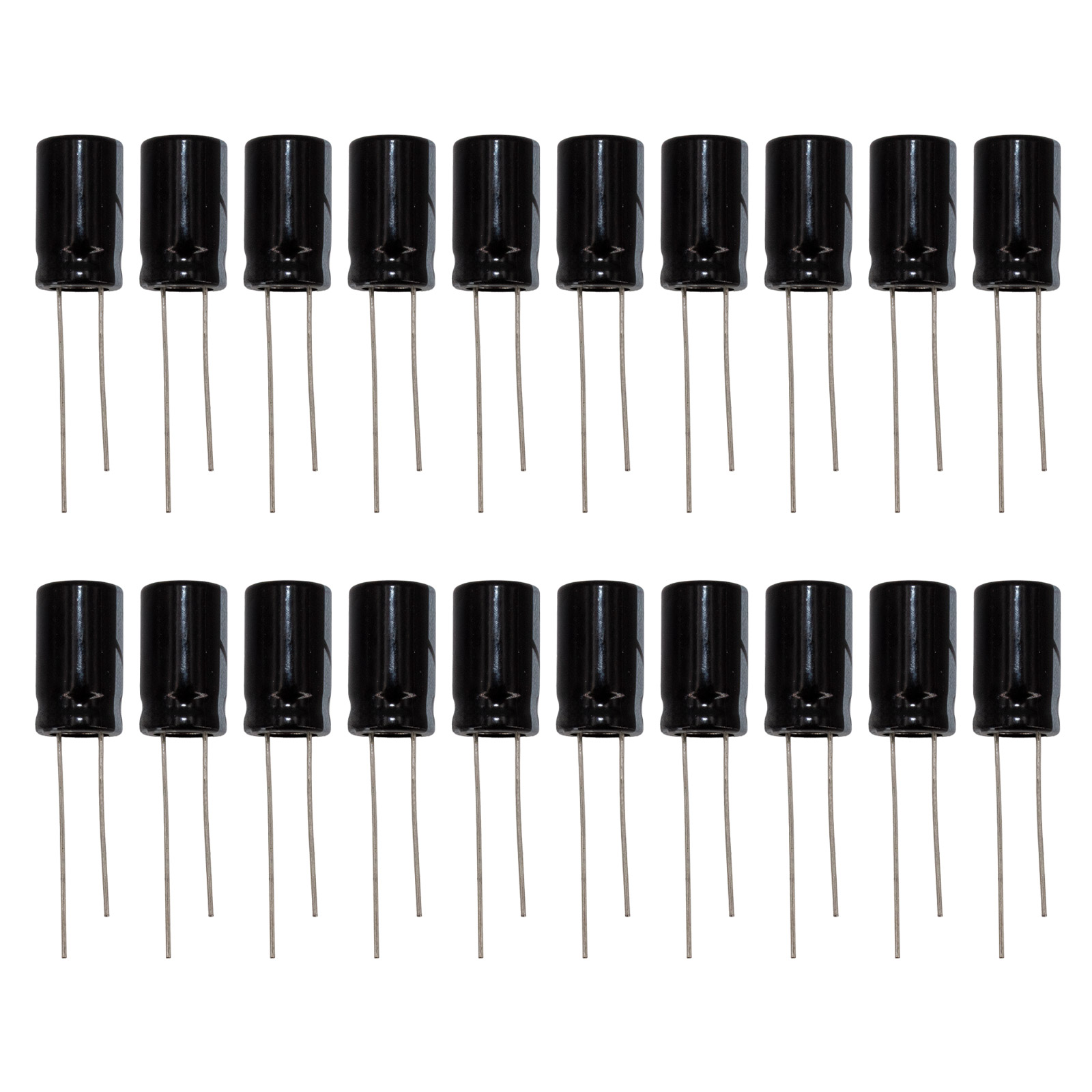 20x condensateur électrolytique 25V 2200µF 13x21mm radial