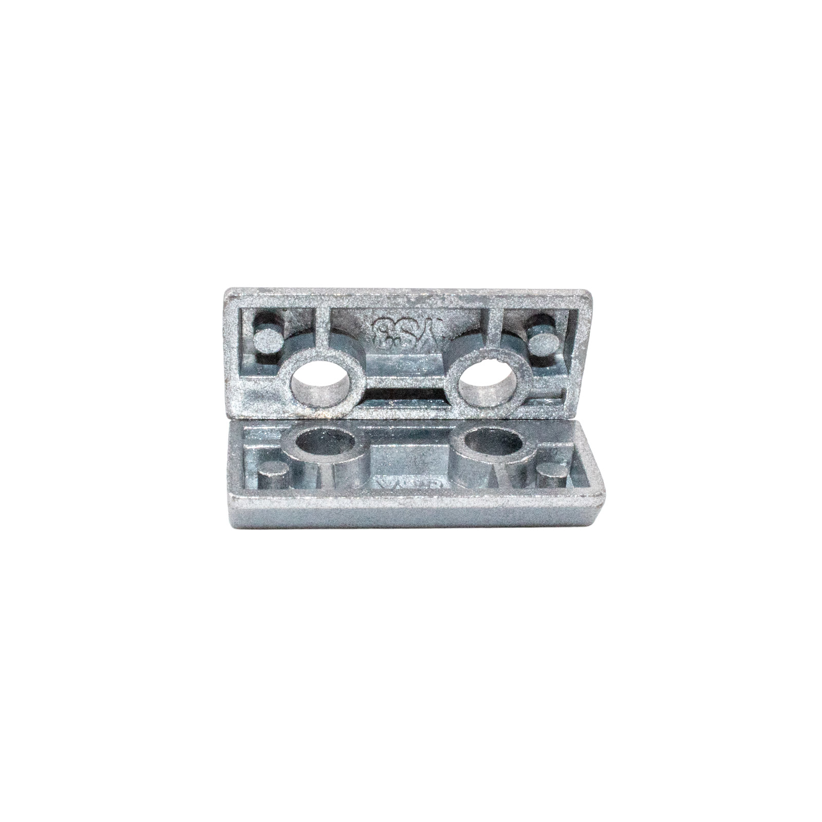 2x charnières métalliques pour profilés aluminium 2020 argent – Image 4