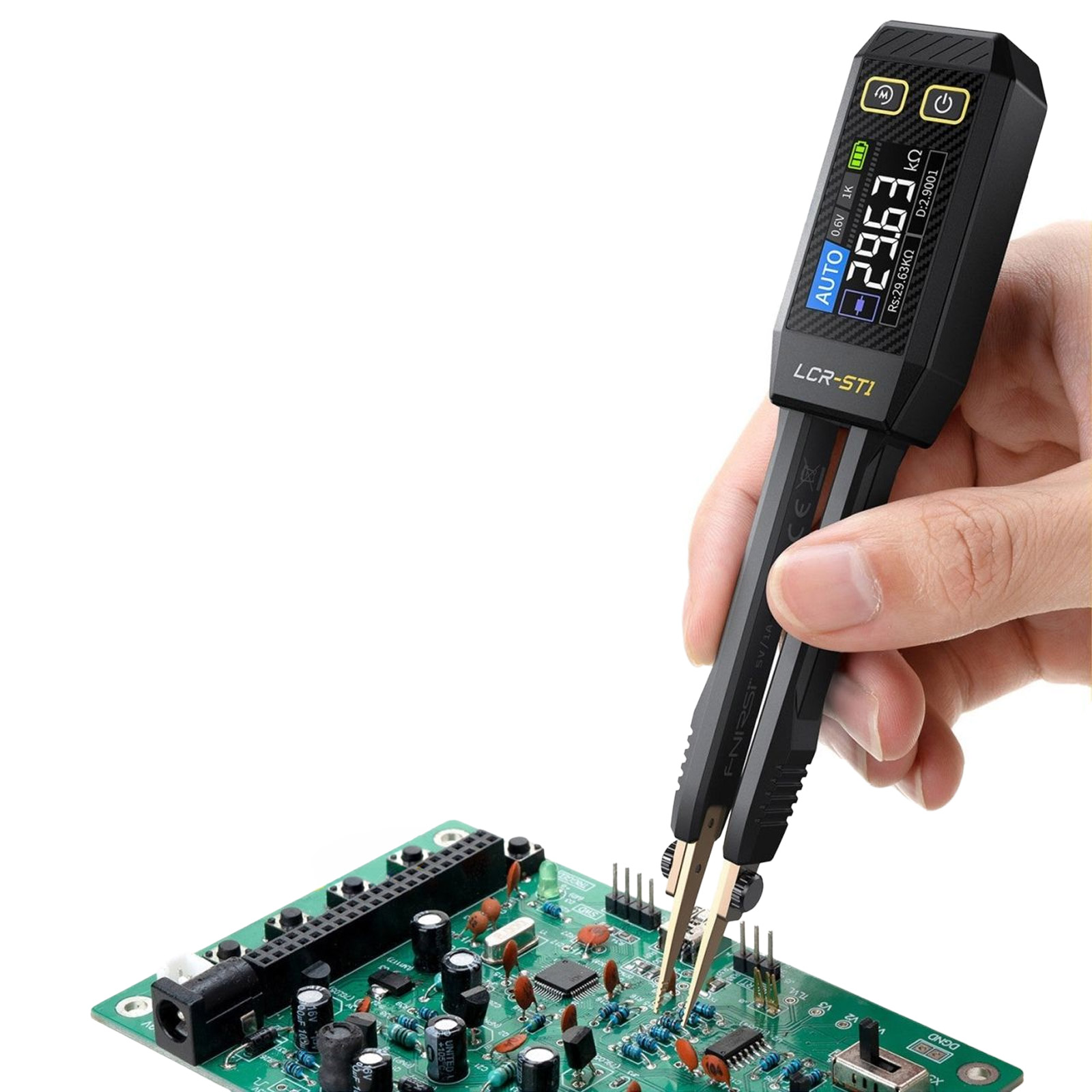 FNIRSI LCR-ST1 Mini Smart pince numérique LCR/ESR pour composants CMS – Image 4