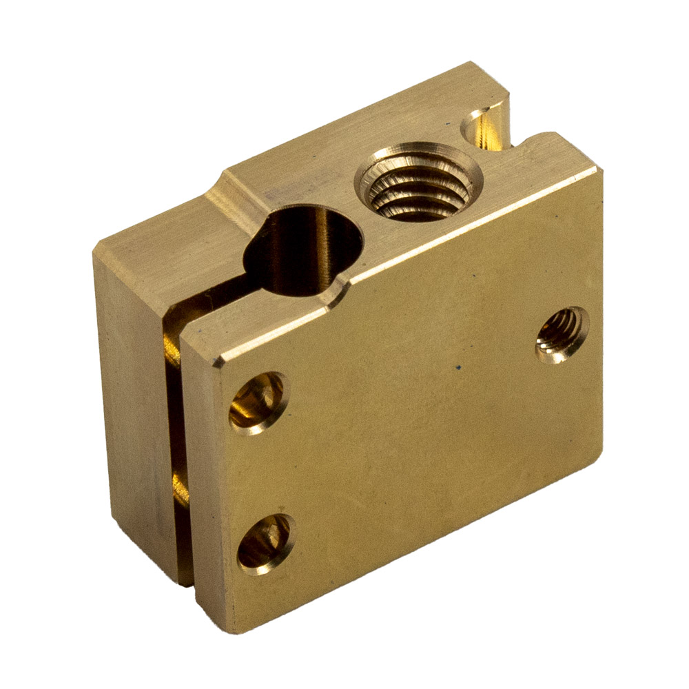 Bloc chauffant High Flow PT100 compatible Volcano en cuivre plaqué nickel – Image 2