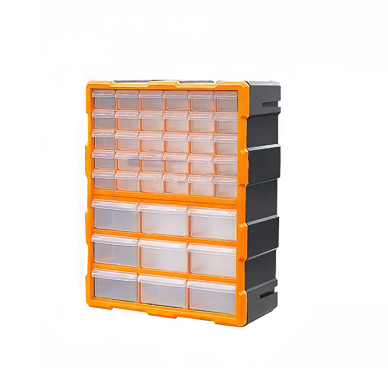 Boîte de rangement modulaire 39 compartiments (Orange)