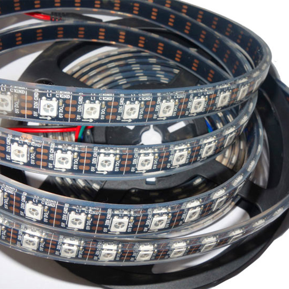 5 mètres bande LED WS2812B ÉTANCHE 5050RGB DC5V 60 LED/m