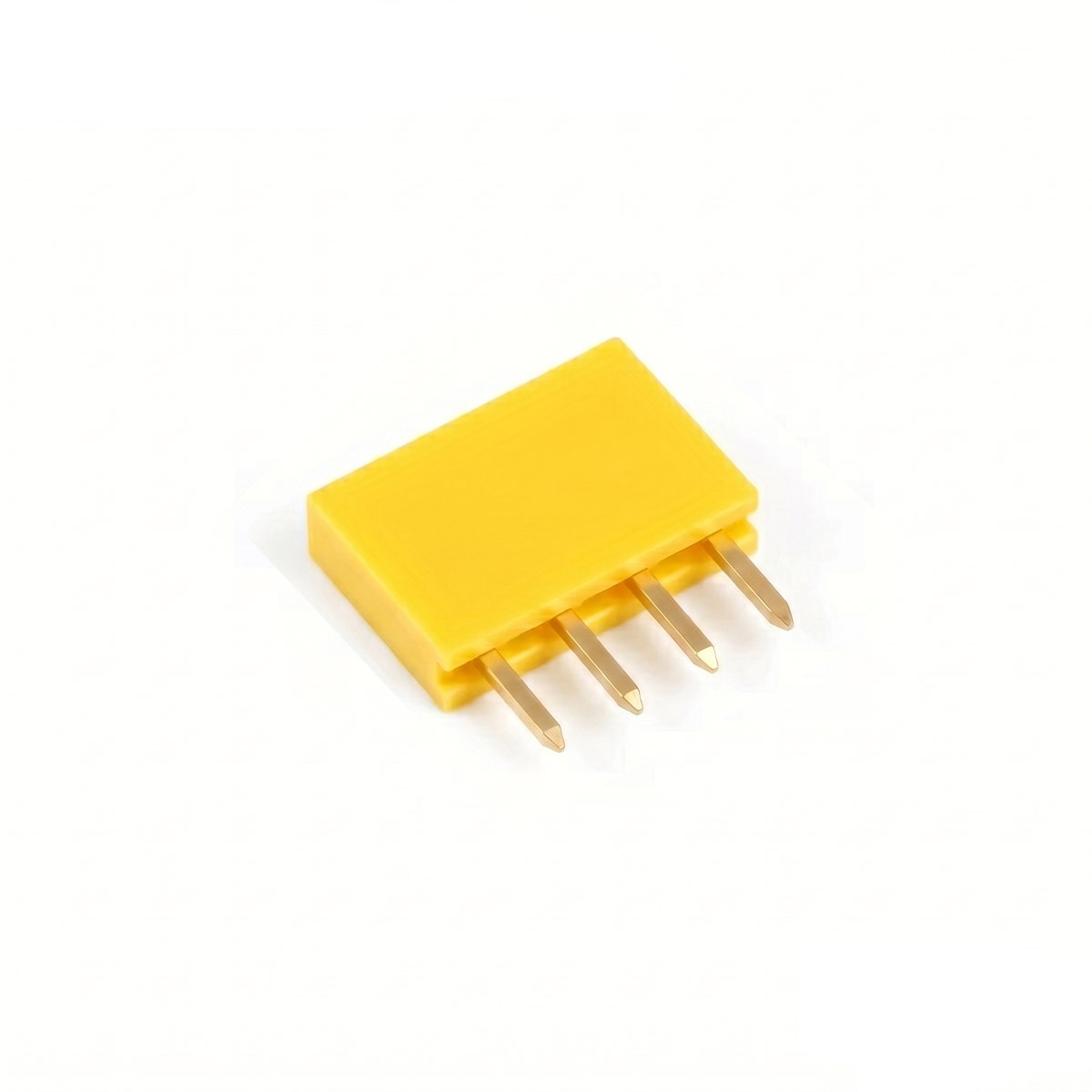 20x barrette femelle 4 broches 2,54 mm jaune – Image 2