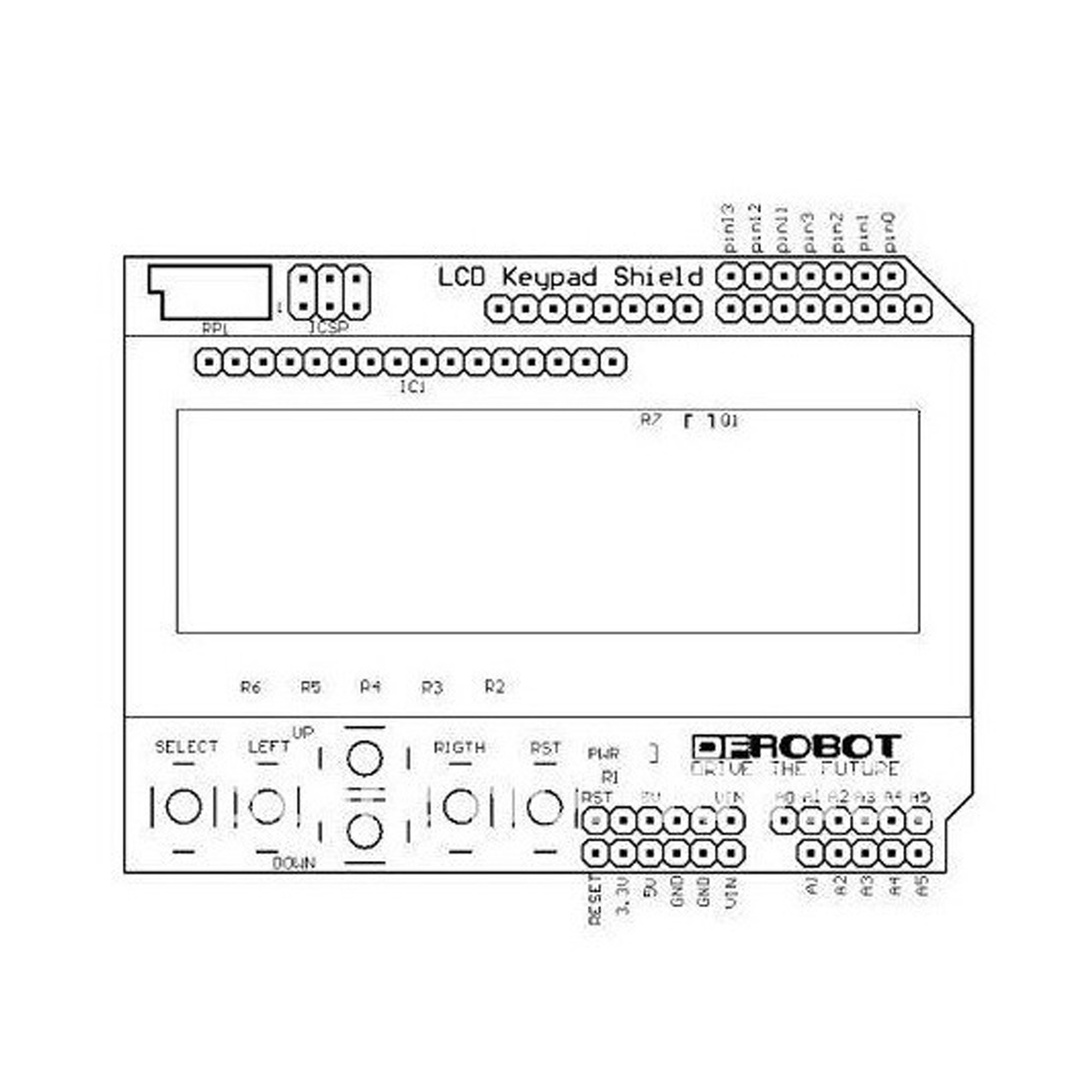 LCD Keypad Shield avec écran 1602 – Image 4