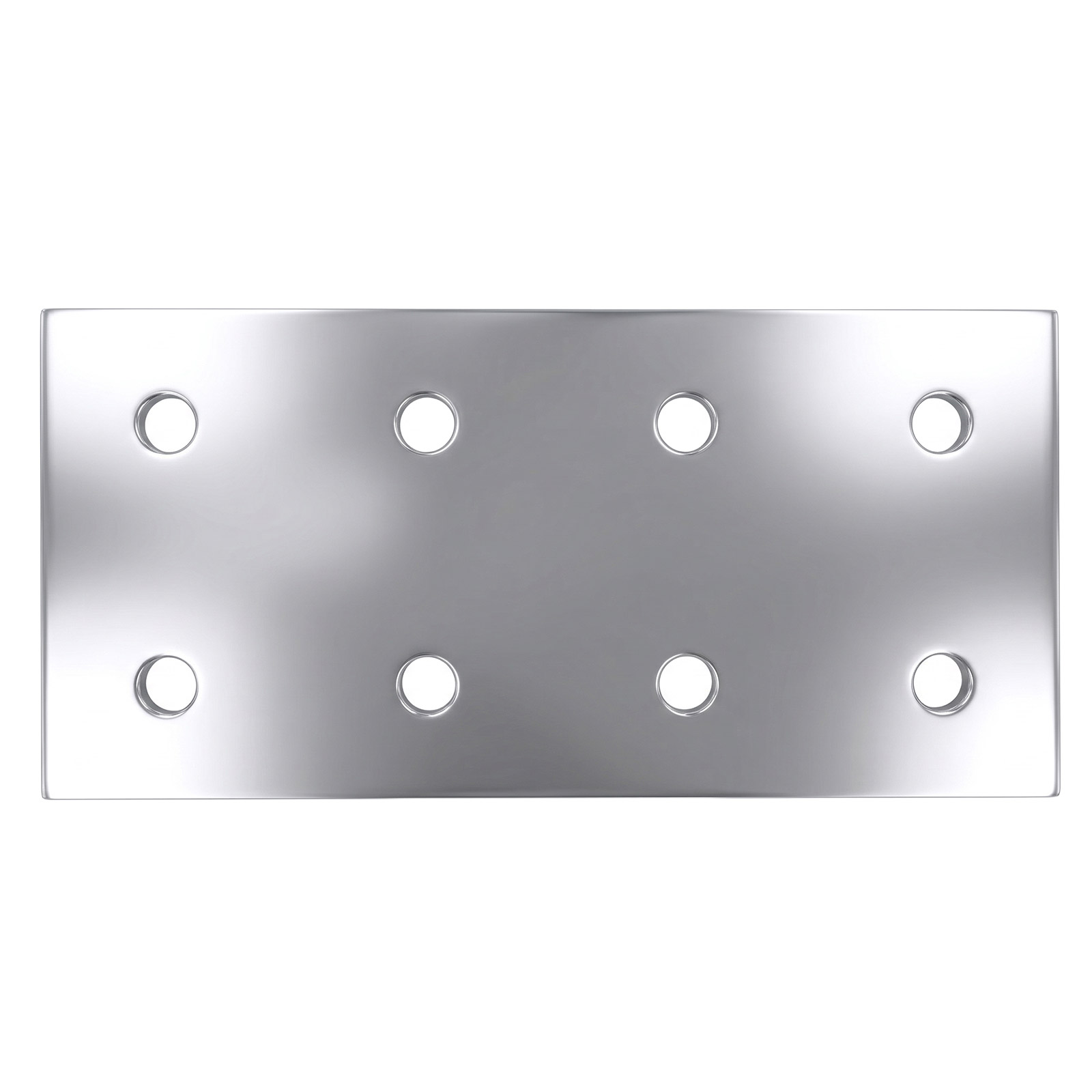 Plaque de montage 4080 pour profilés aluminium argent – Image 2