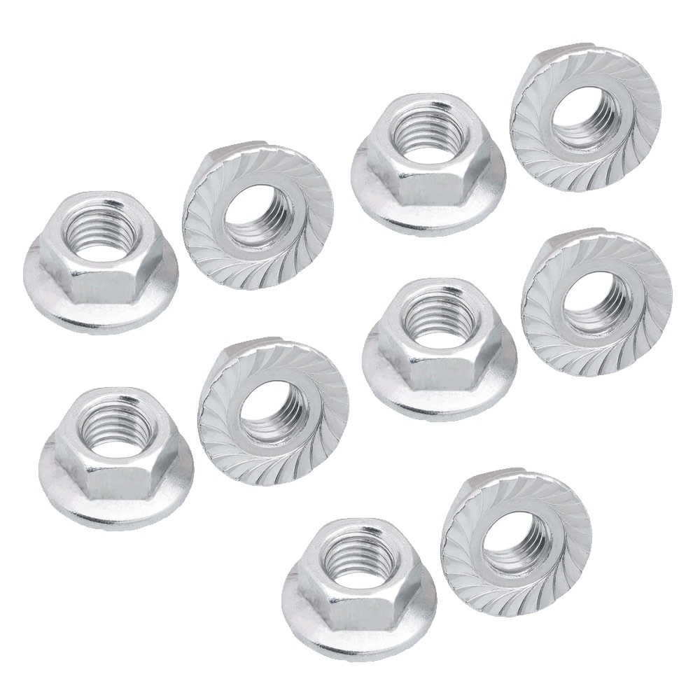 10x écrou hexagonal M5 avec collerette