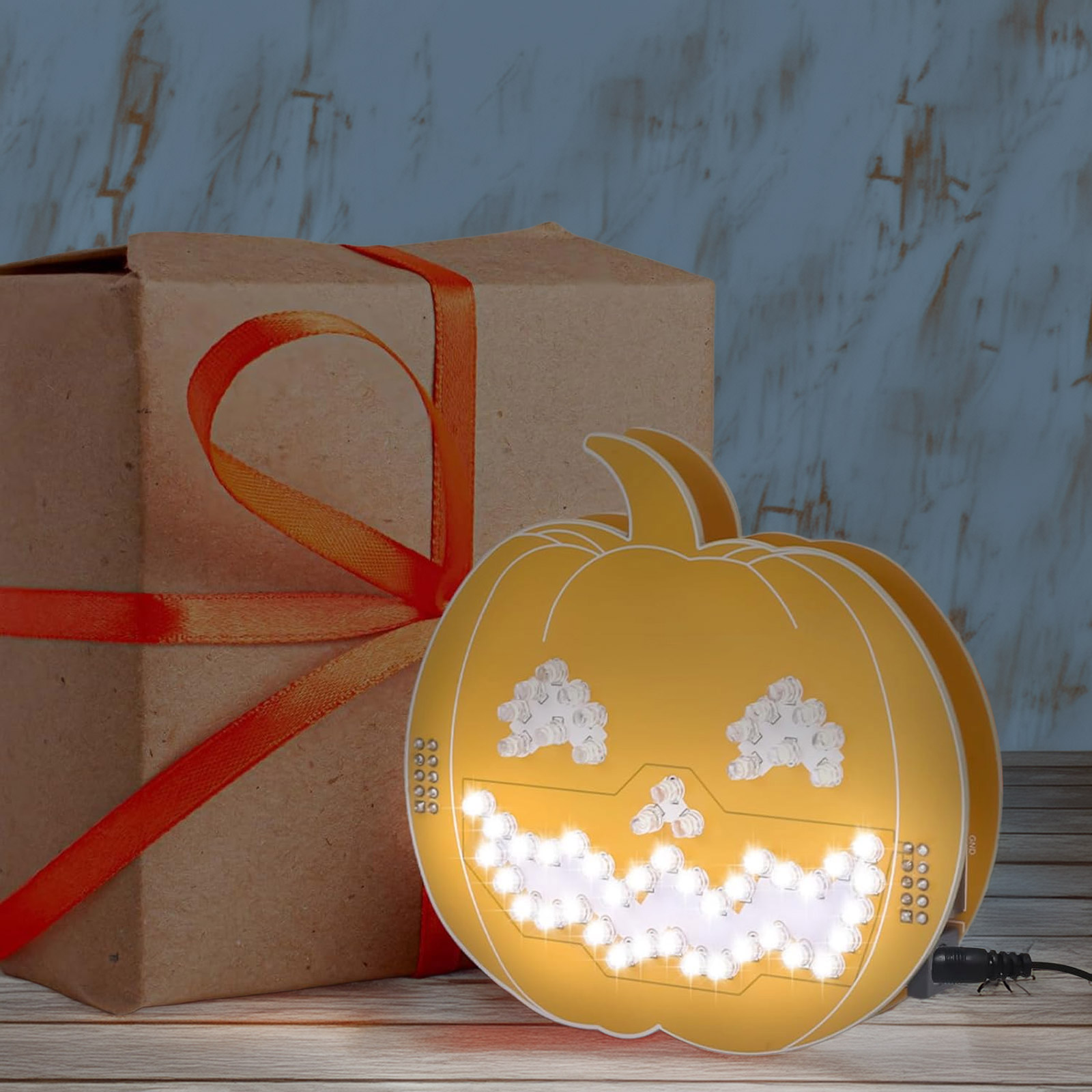 Kit citrouille LED Halloween – carte d'entraînement à souder pour débutants – Image 6