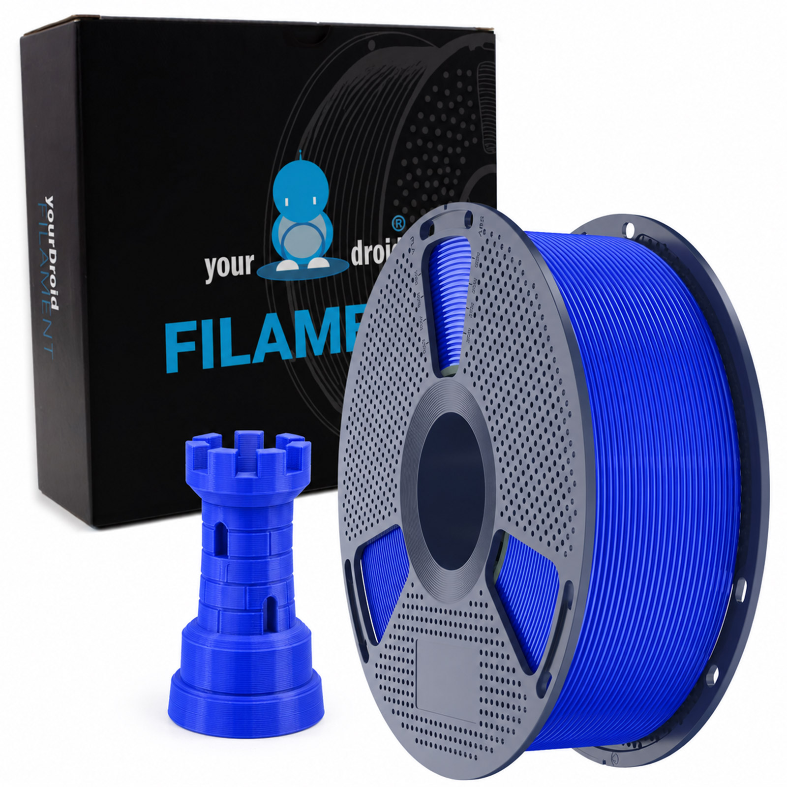 Filament PLA yourDroid bleu cobalt 1,75 mm 1 kg