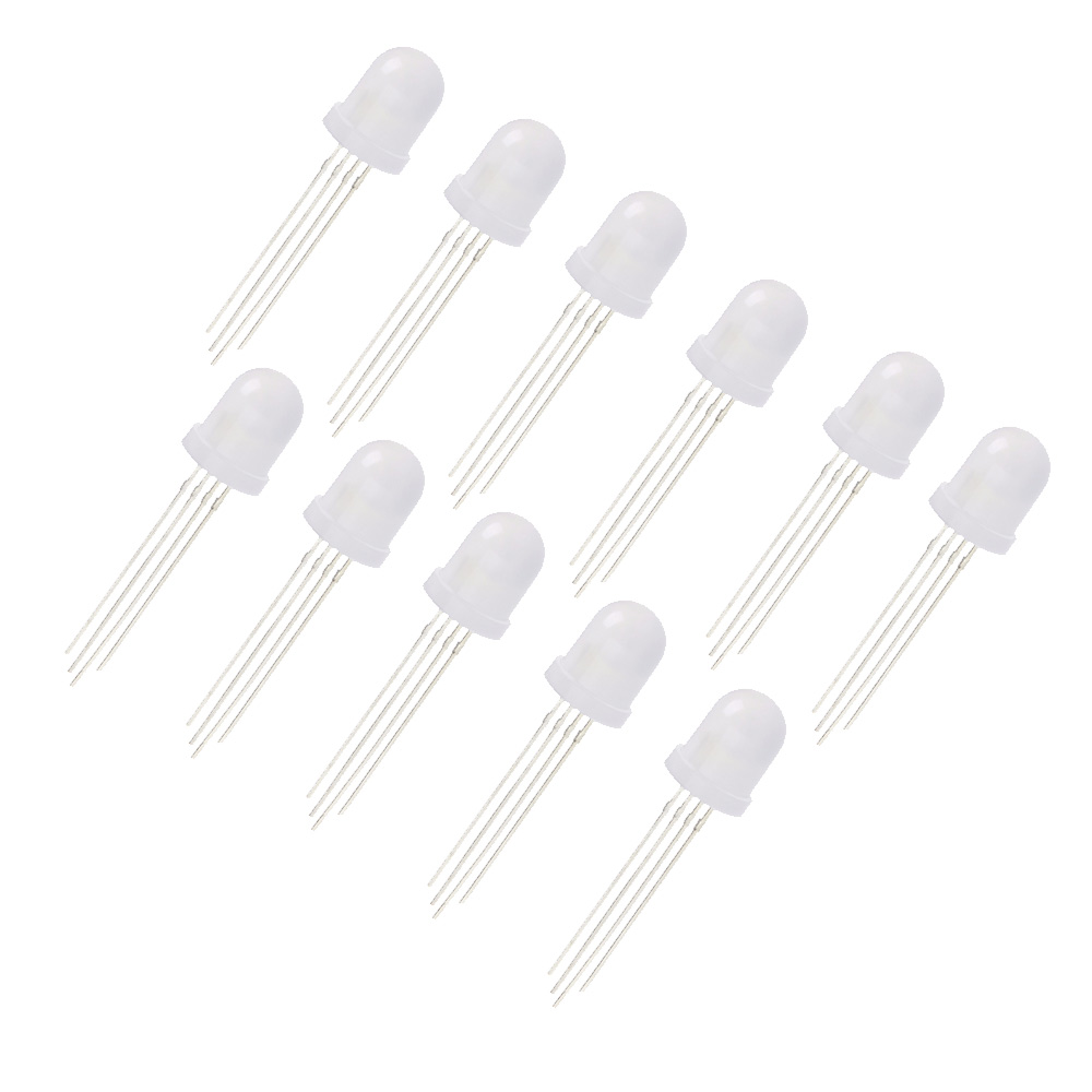 10x LED RGB 10 mm (cathode commune)