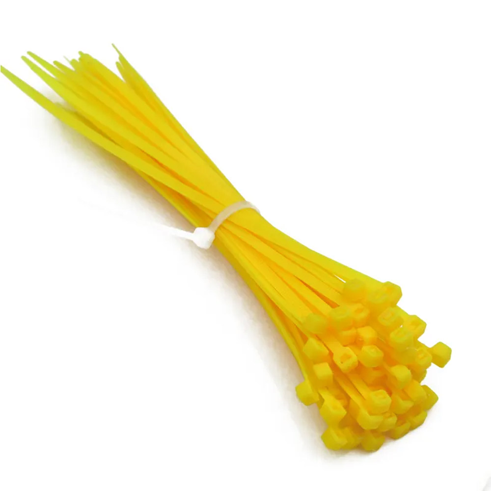 100 colliers de câble jaunes 2,5*100 mm – Image 2