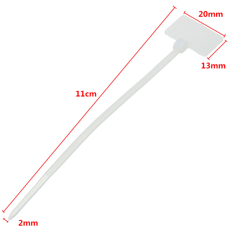 Marque-câbles auto-agrippants 100 pièces 20x13 mm – Image 2