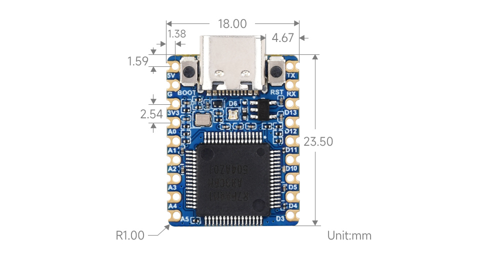 Waveshare RA4M1-Zero Mini carte de développement – Image 6
