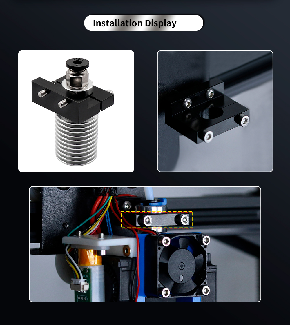 Adaptateur Hotend V6 pour imprimantes 3D Creality Ender-3 Ender-5 CR-10 – Image 4