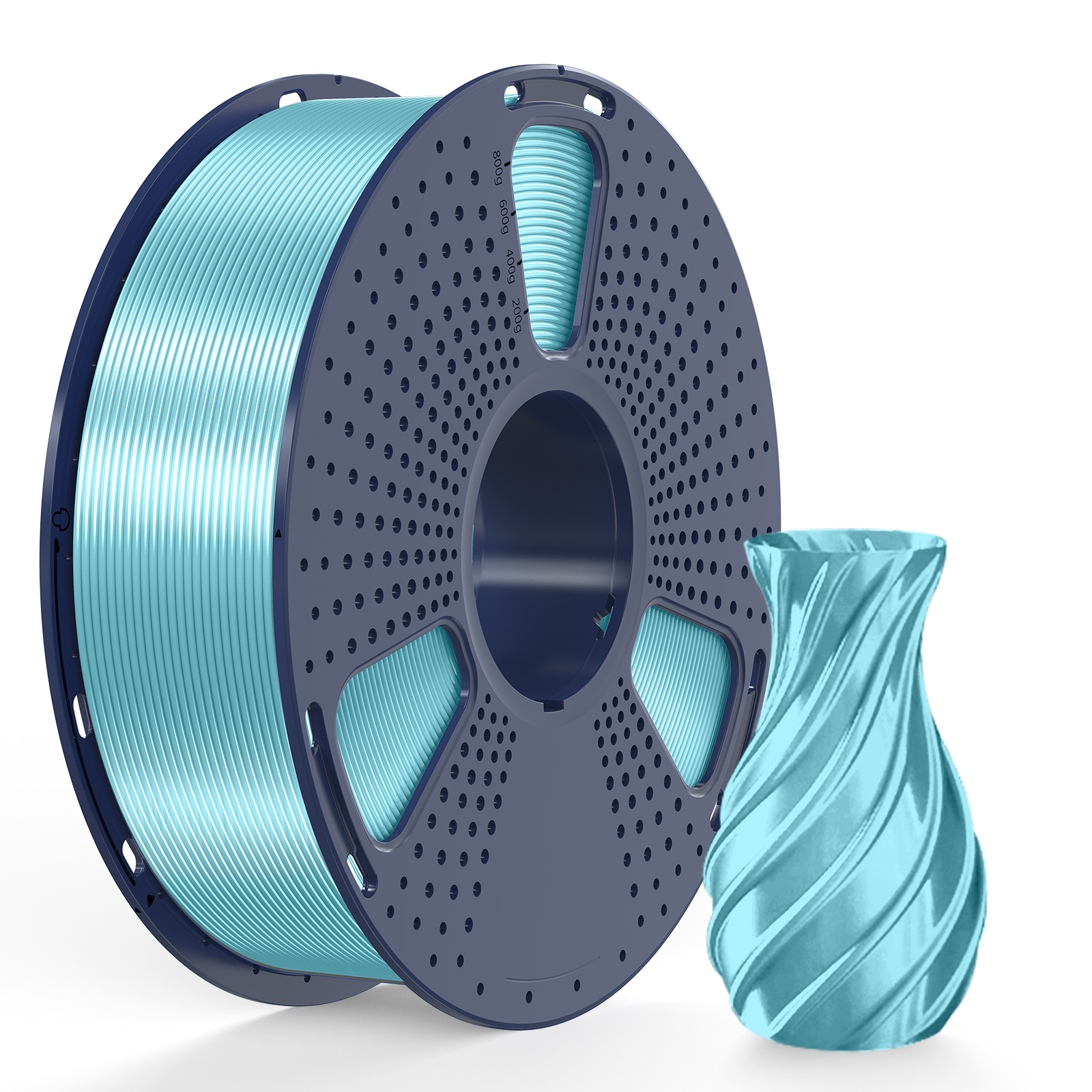 Filament Sunlu TPU Silk Bleu clair 1,75 mm 1 kg – Image 2