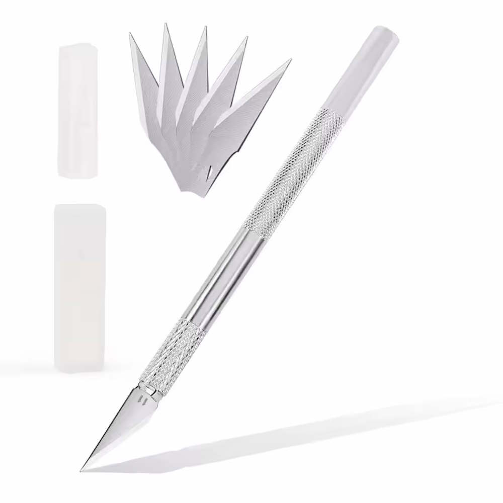 Couteau de précision avec 6 lames – Cutter scalpel pour gravure, modélisme et DIY