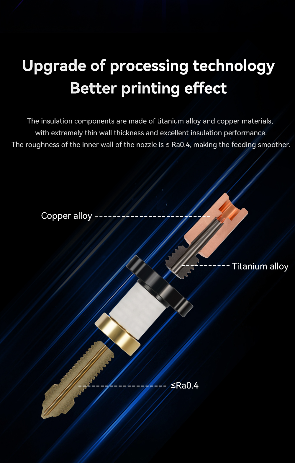 Hotend 0.4 mm buse durcie pour Creality K1 / K1 Max – Image 4
