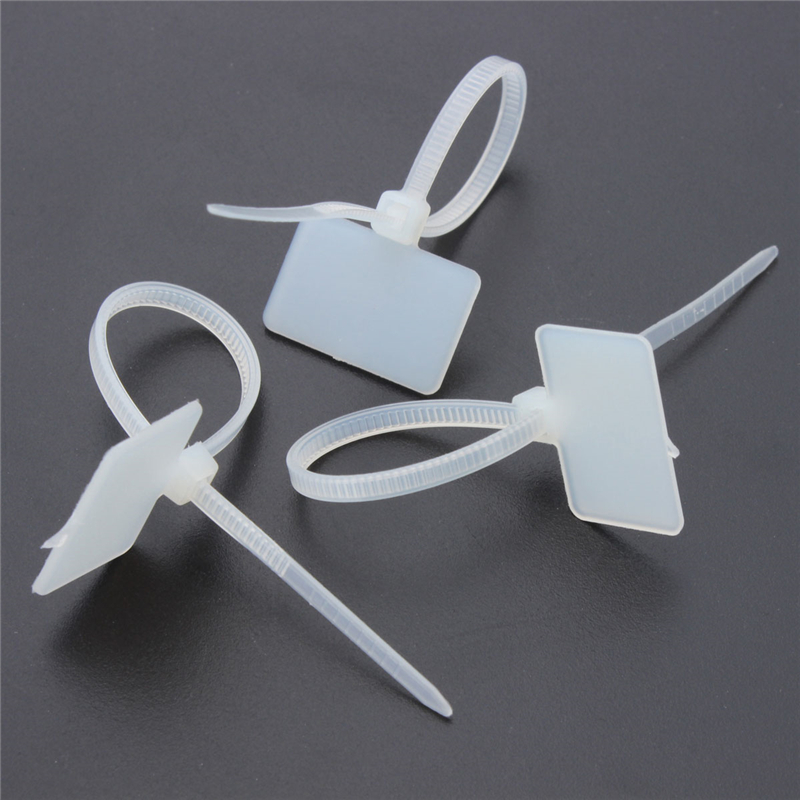 Marque-câbles auto-agrippants 100 pièces 20x13 mm