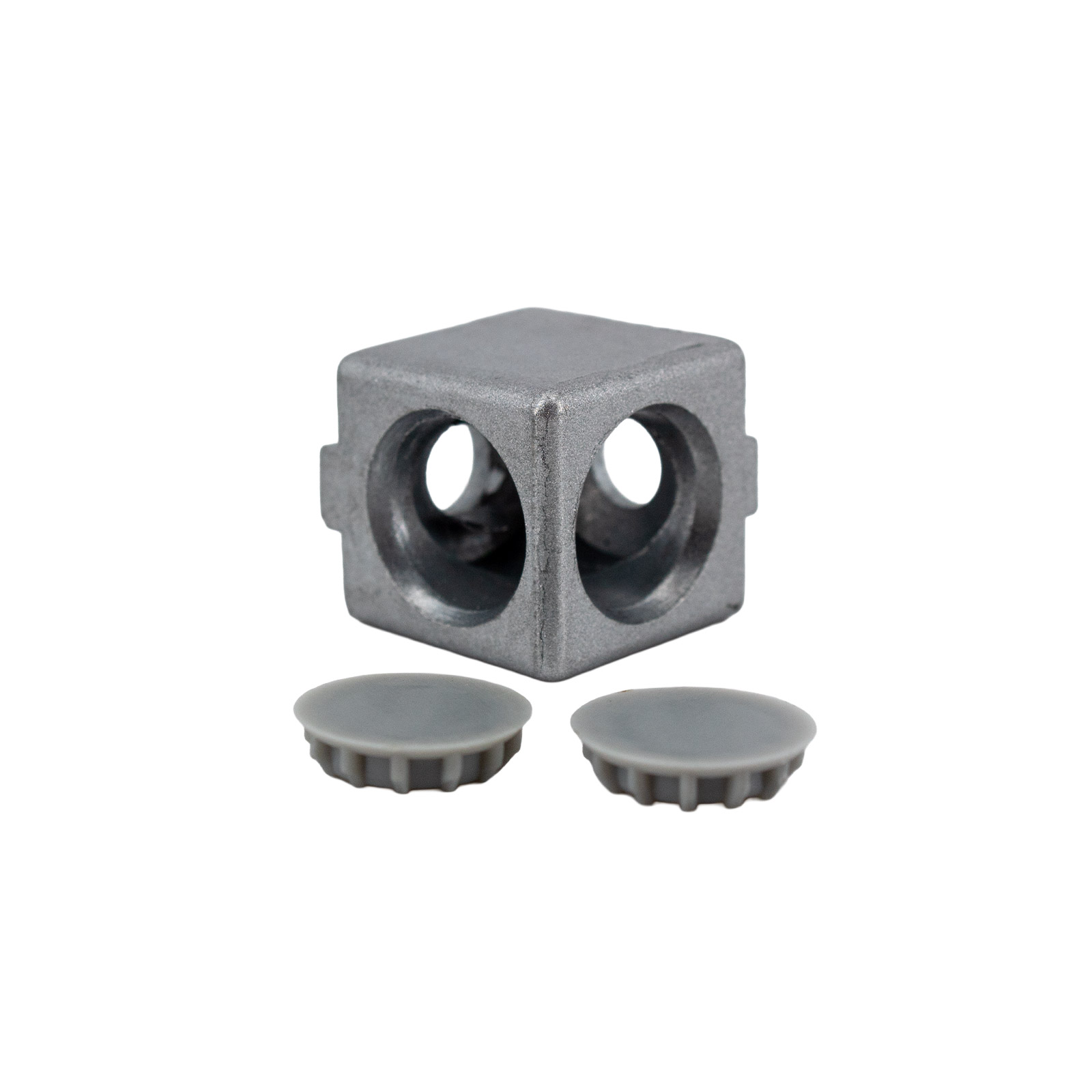 Connecteur d'angle 2 voies pour profilés aluminium 2020