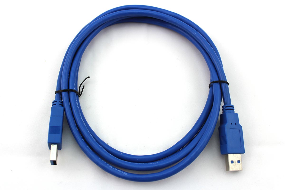 yourDroid câble USB 3.0 2 m, connecteur A vers connecteur A, nickelé, bleu – Image 2