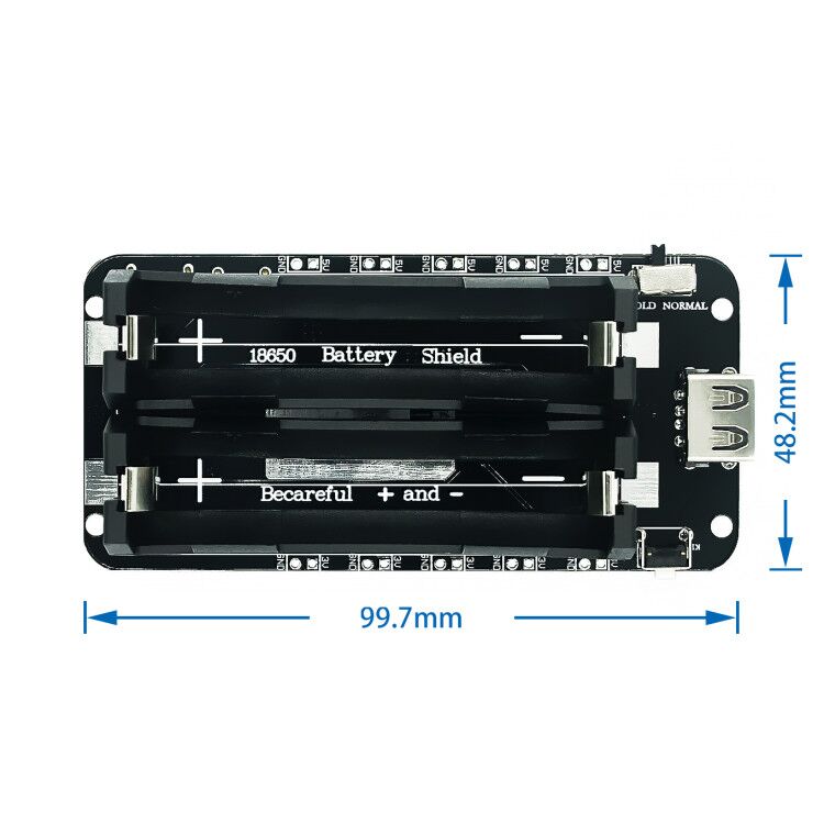 Shield pour batterie lithium 2x 18650 – Image 4
