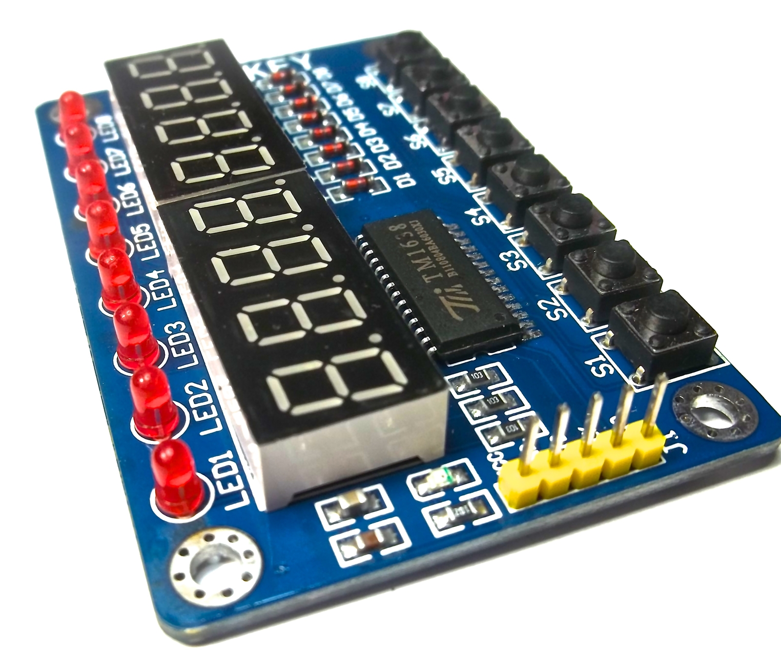 TM1638 8 boutons avec affichage 8 chiffres et 8 LED