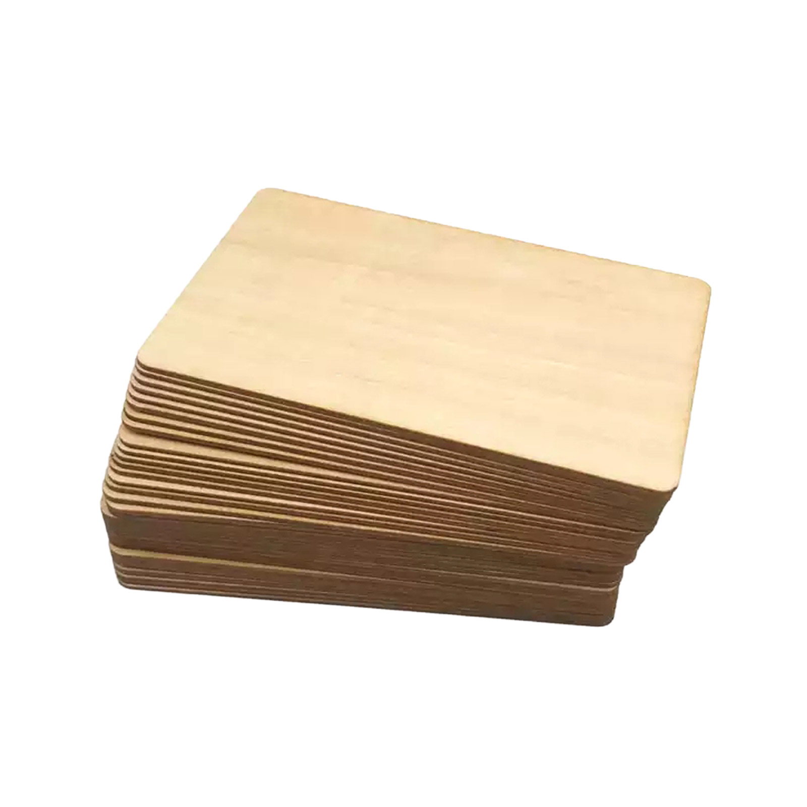10 cartes RFID NFC213 en bambou 13,56 MHz (Basswood/Tilleul) – Image 2