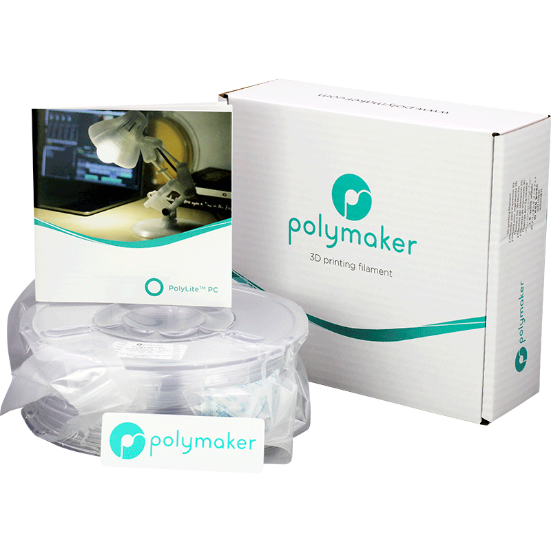Filament Polymaker PolyLite PC Transparent 1,75 mm 1 kg – Image 4