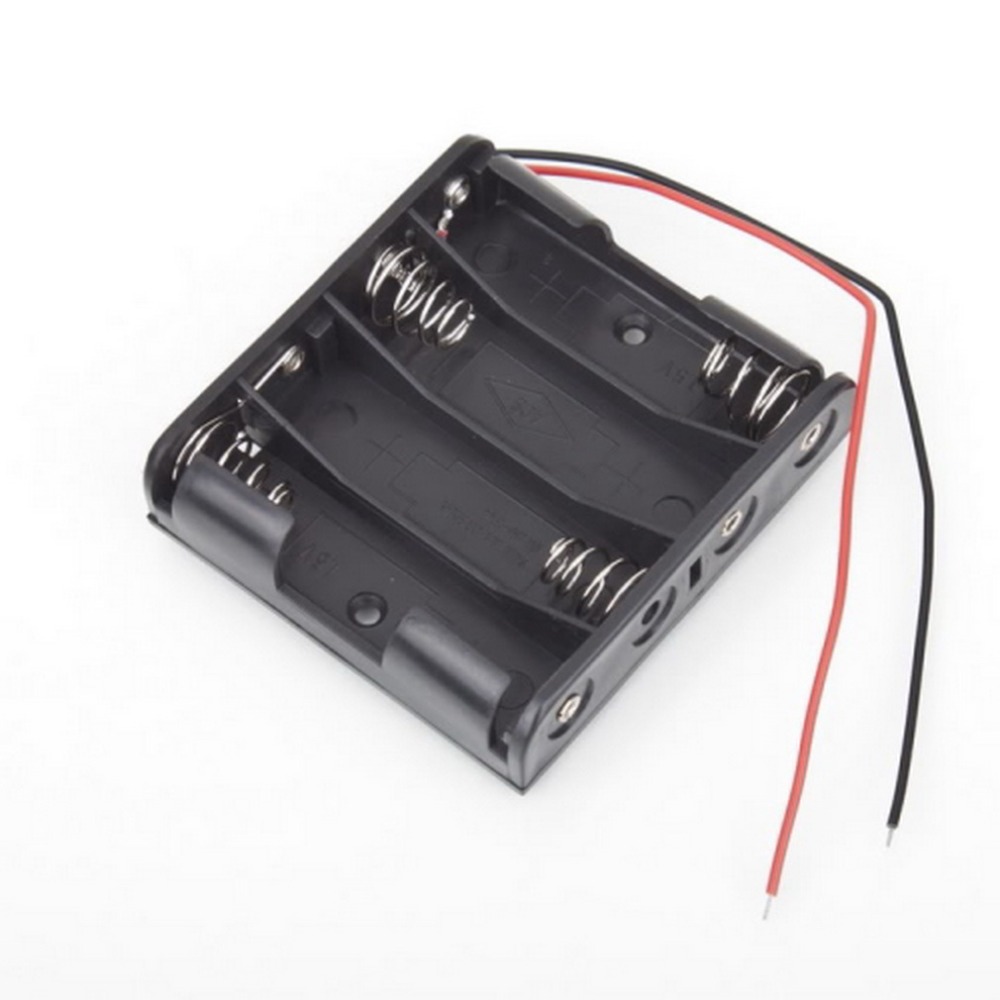Support de piles pour 4x piles AA 6V