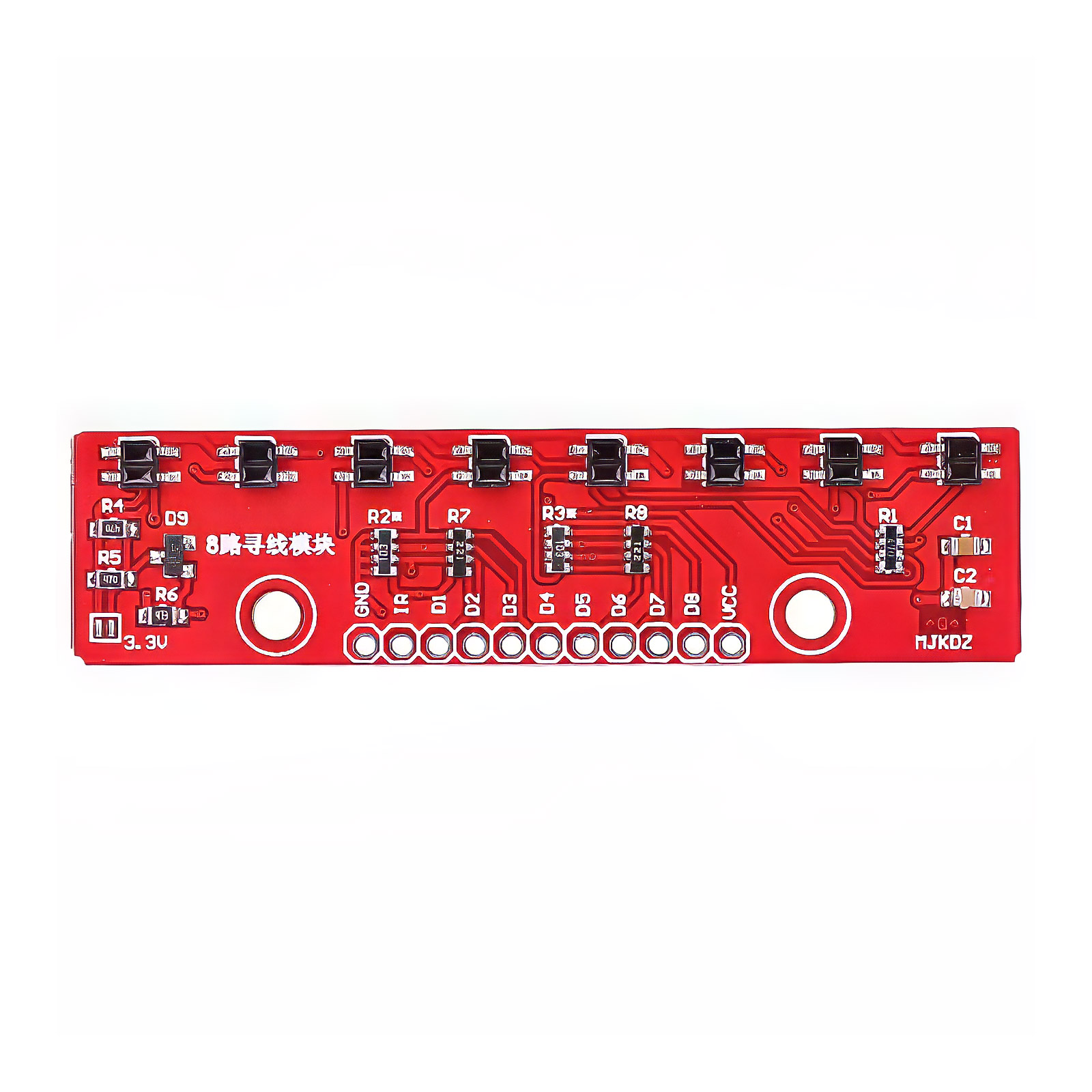 Capteur infrarouge suiveur de ligne 8 canaux 3,3 V-5V – Image 2