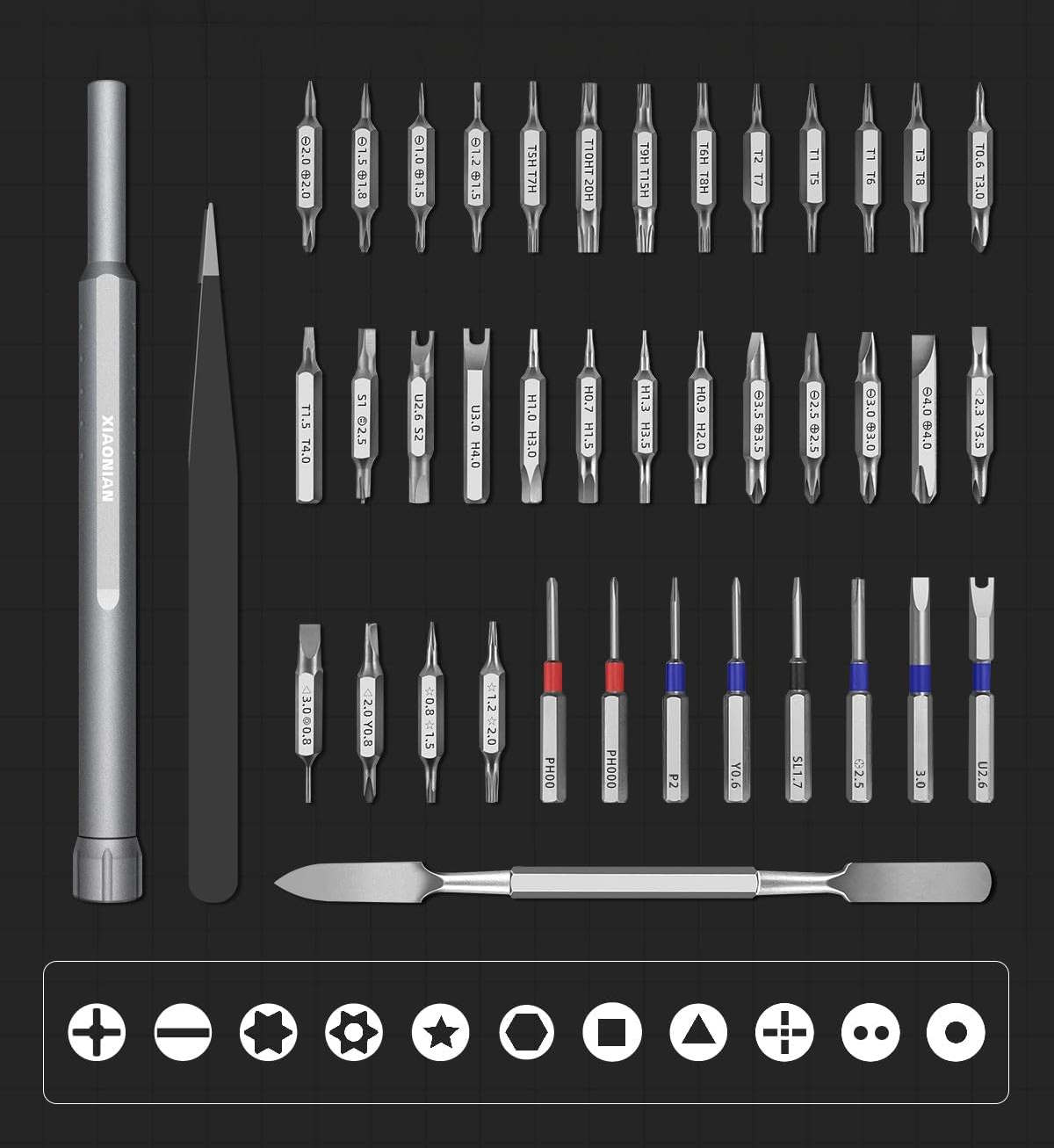 Kit de 71 embouts de tournevis magnétiques - Outil professionnel pour électronique – Image 3