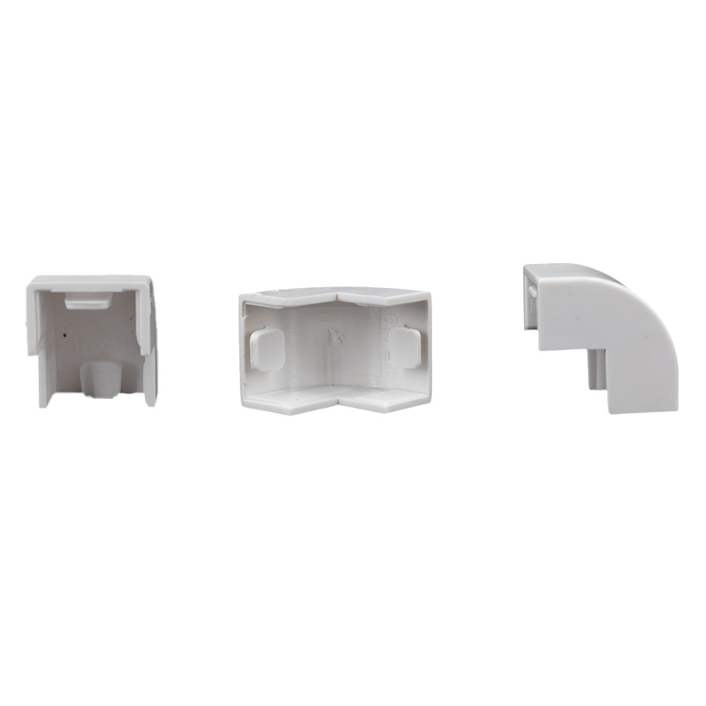 10x yourDroid canal de câbles angle extérieur 15x10 blanc – Image 3