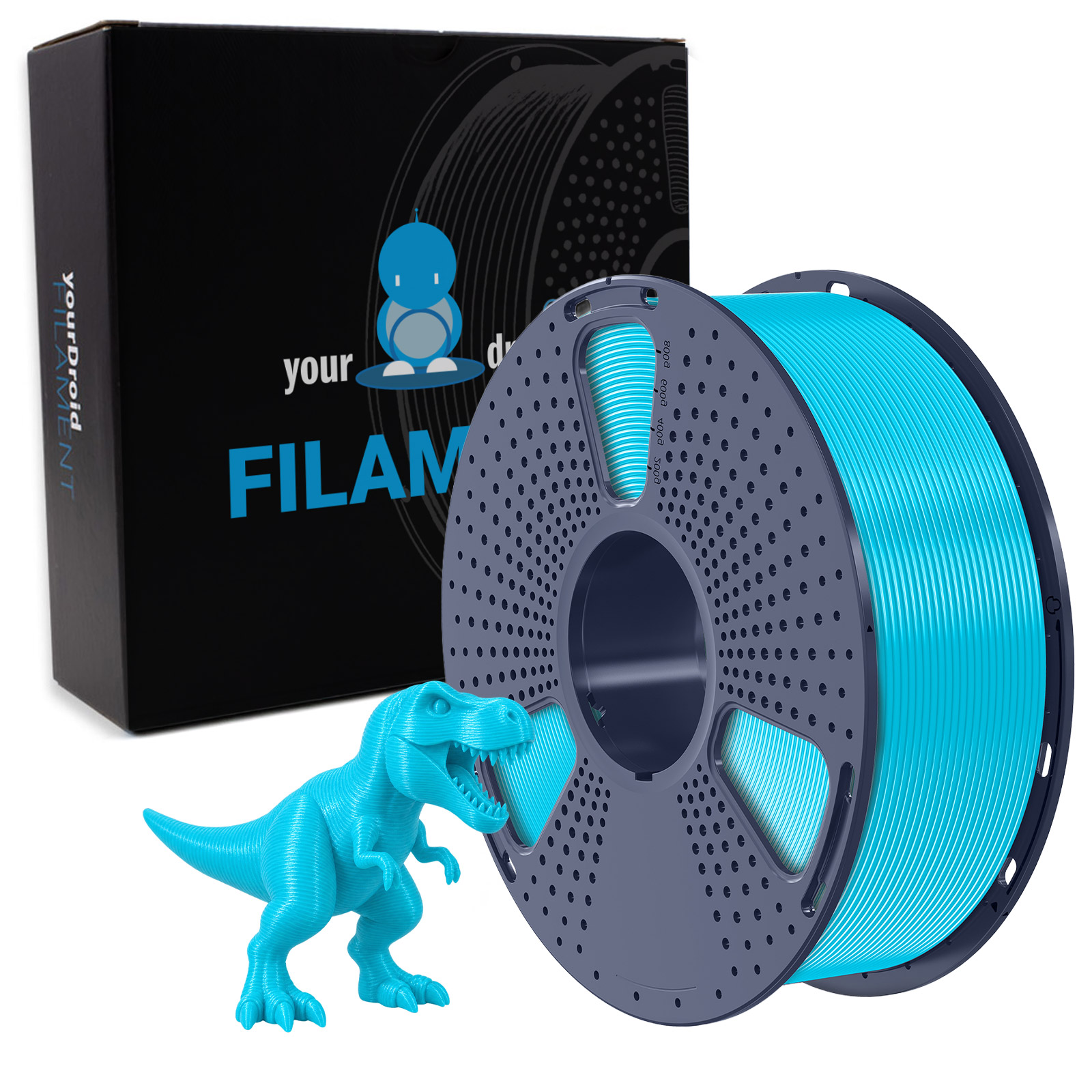 Filament yourDroid PLA PLUS Cyan 1,75 mm 1 kg